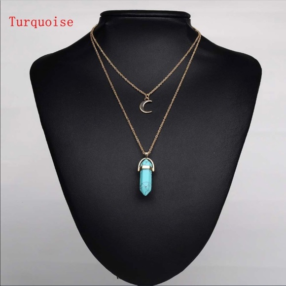 Multi-layer Crystal Quartz Necklace - Picture 2 of 7